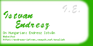 istvan endresz business card