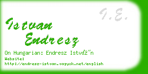 istvan endresz business card